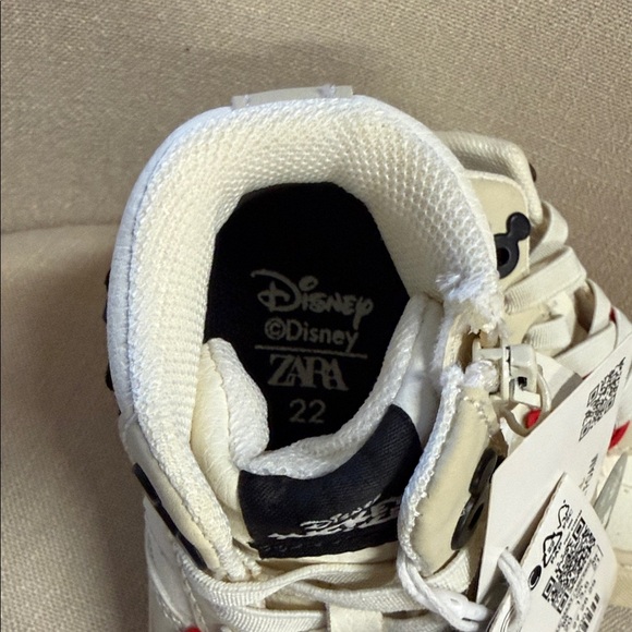 Zara Kids Cream and Red Mickey Sneakers - Picture 4 of 5